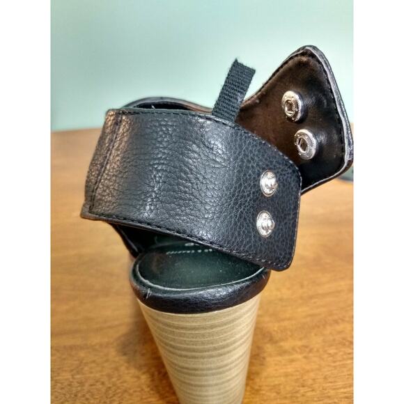 Gap Peep Toe Ankle Boots with Heel, Size 6 Black - Picture 6 of 7